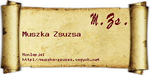 Muszka Zsuzsa névjegykártya